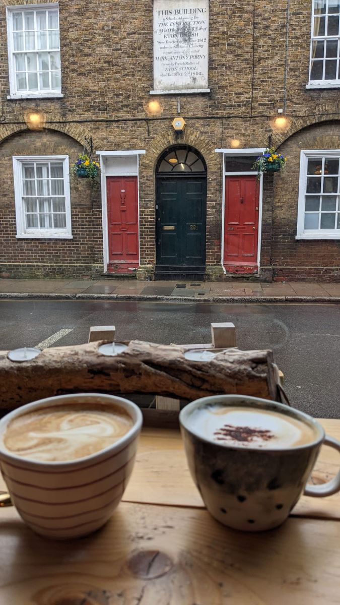 View of Eton High Street from Eton cafe