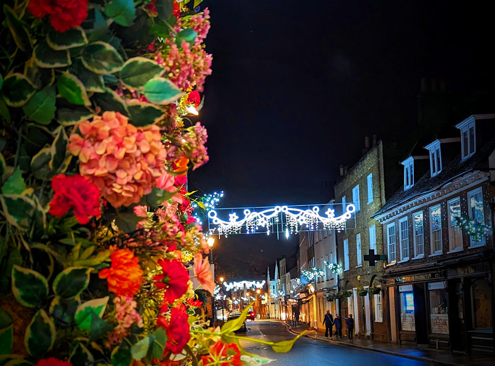 Eton High Street at Christmas time